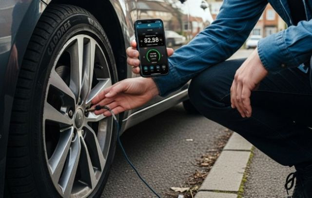 гуми, смартфон