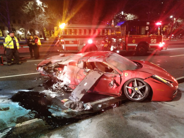 Ferrari 488 Spider катастрофа
