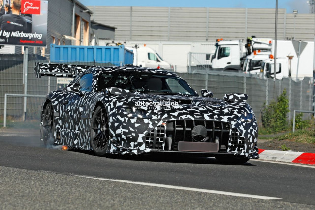 Mercedes-AMG GT пожар