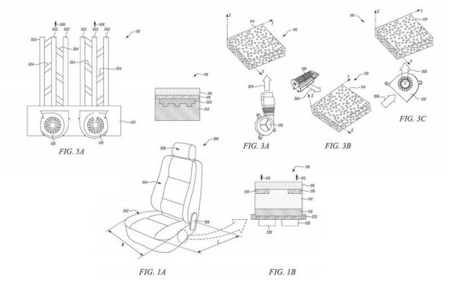 Tesla - патент, седалки