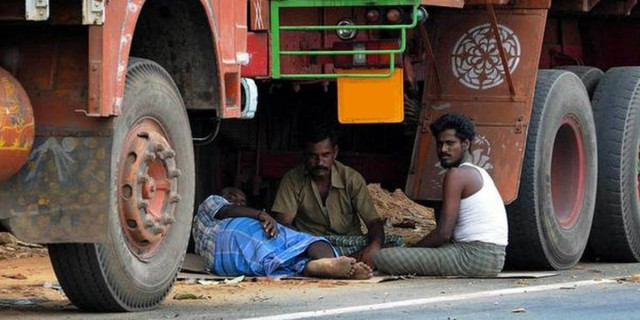 Индия, шофьори на камиони, протест, тираджии