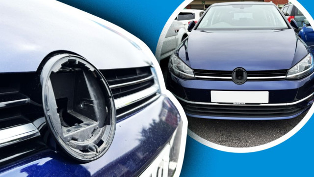 Volkswagen, емблема, кражба, радарни сензори