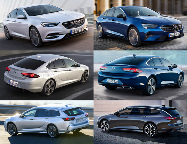 Opel Insignia - фейслифт, сравнение