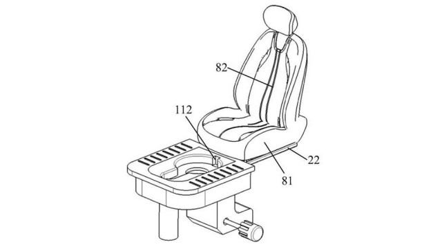 Seres, патент, вградена тоалетна