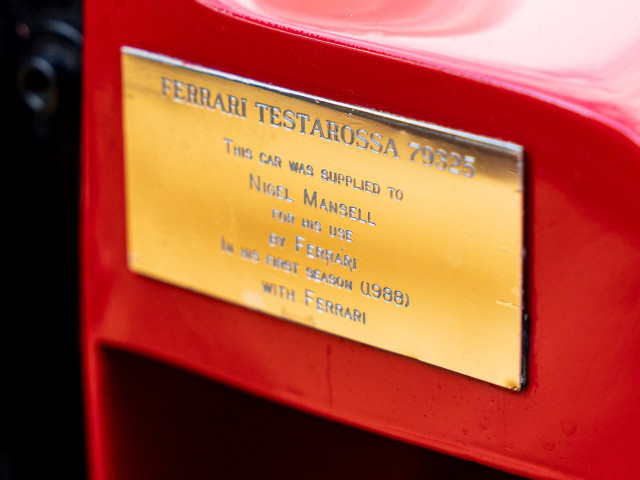 Ferrari Testarossa на Найджъл Менсъл