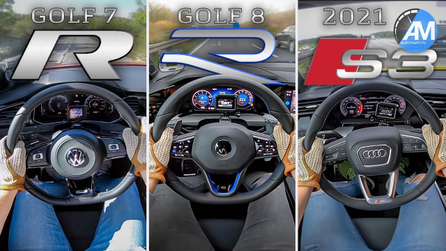 2022 Golf R vs. 2022 Audi S3 vs. Golf 7 R: